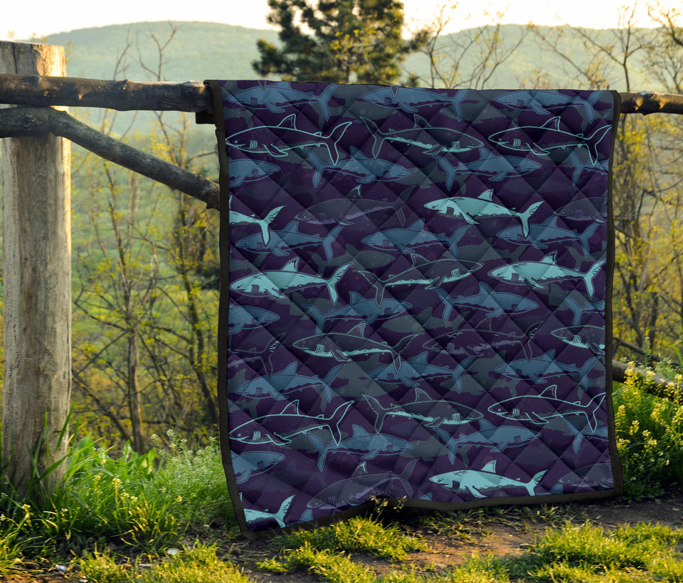 Shark Pattern Premium Quilt