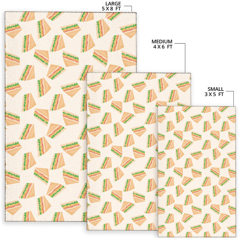 Sandwich Pattern Print Design 01 Area Rug