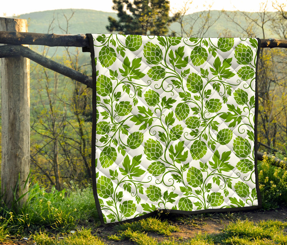 Hop Design Pattern Premium Quilt