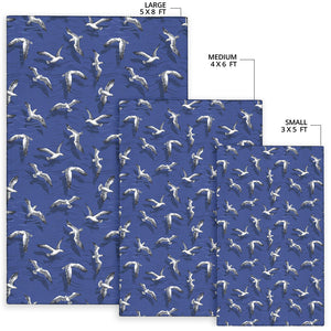 Seagull Pattern Print Design 03 Area Rug