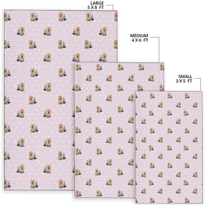 Yorkshire Terrier Pattern Print Design 02 Area Rug