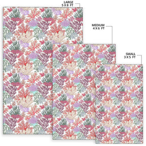 Coral Reef Pattern Print Design 03 Area Rug