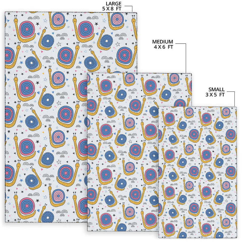 Snail Pattern Print Design 05 Area Rug