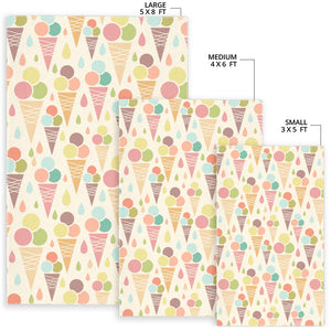 Ice Cream Cone Pattern Area Rug