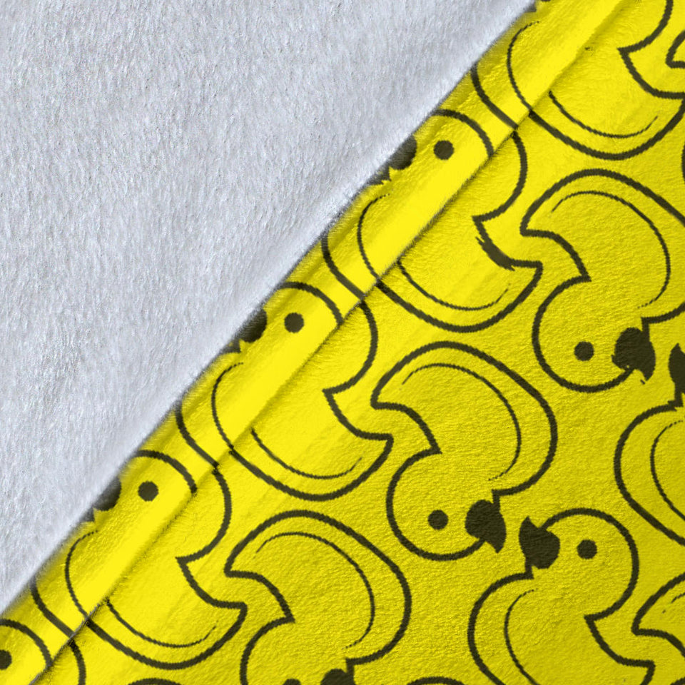 Duck Toy Pattern Print Design 02 Premium Blanket