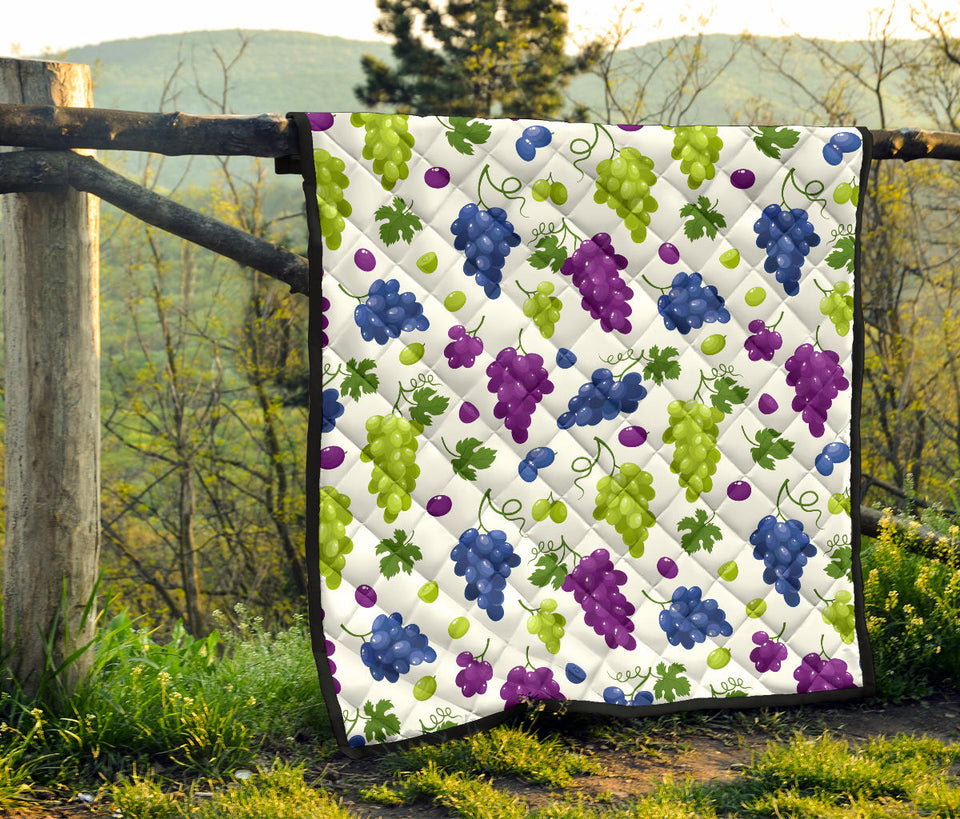 Grape Pattern Premium Quilt