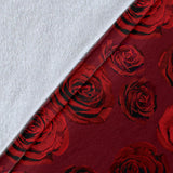 Rose Pattern Print Design 03 Premium Blanket