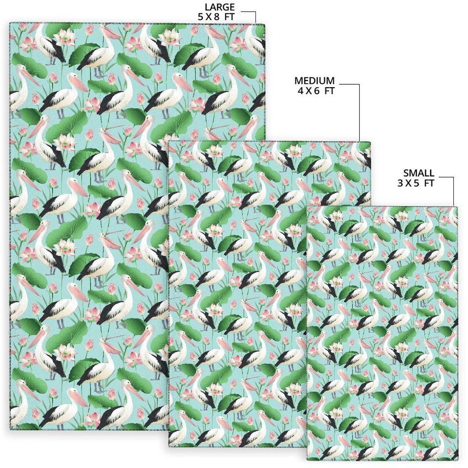 Pelican Pattern Print Design 01 Area Rug