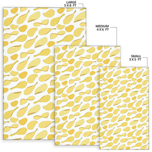 Potato Chips Pattern Print Design 02 Area Rug