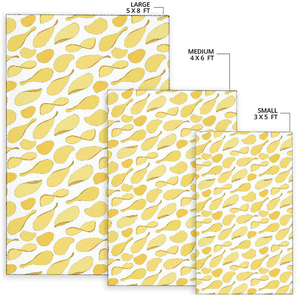 Potato Chips Pattern Print Design 02 Area Rug