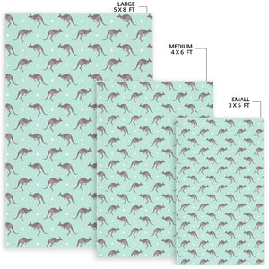Kangaroo Pattern Background Area Rug
