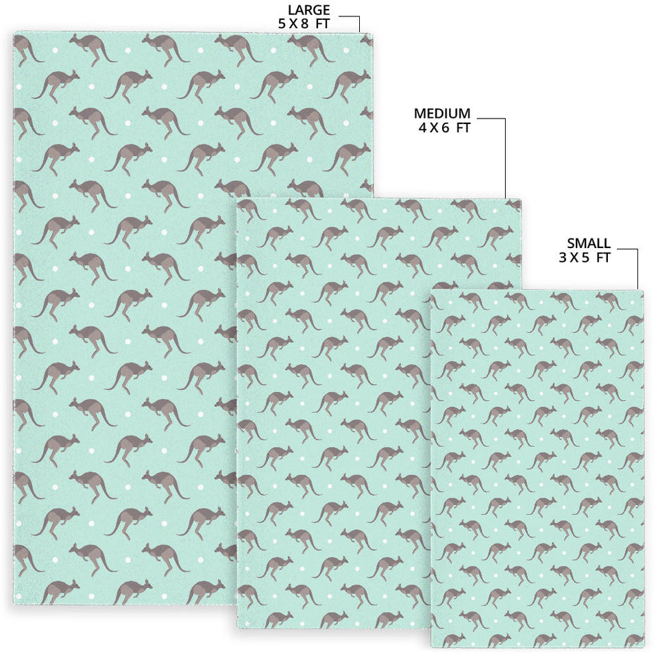 Kangaroo Pattern Background Area Rug