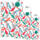 Watercolor Bowling Pattern Area Rug