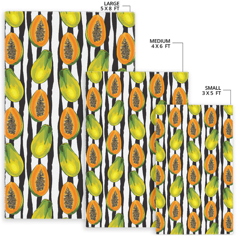 Papaya Design Pattern Area Rug
