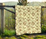 Windmill Wheat Pattern Premium Quilt
