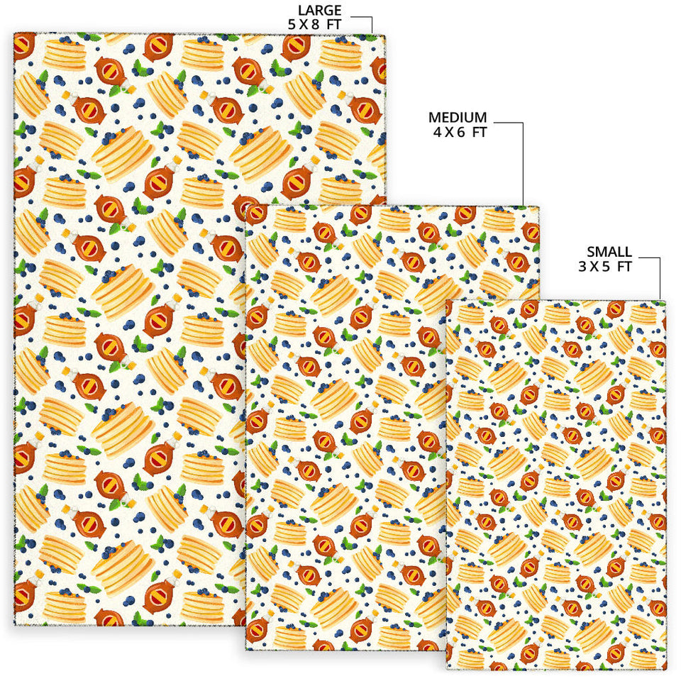 Pancake Pattern Print Design 02 Area Rug