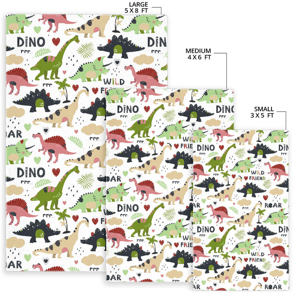 Cute Dinosaurs Pattern Area Rug