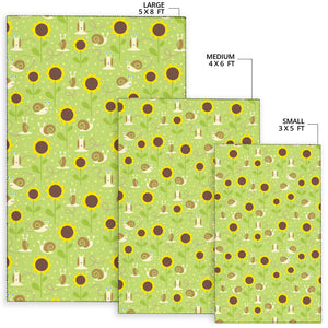 Snail Pattern Print Design 01 Area Rug