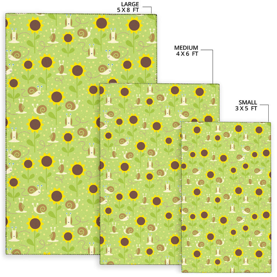 Snail Pattern Print Design 01 Area Rug