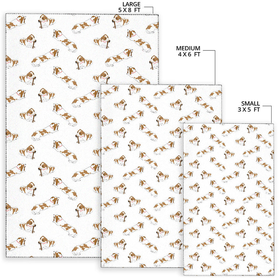 Jack Russel Pattern Print Design 04 Area Rug