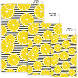 Slice Of Lemon Design Pattern Area Rug