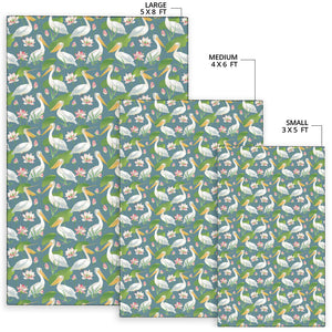 Pelican Pattern Print Design 04 Area Rug