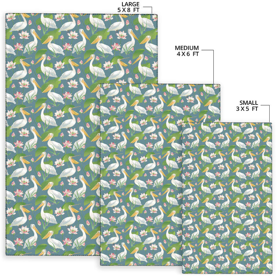 Pelican Pattern Print Design 04 Area Rug
