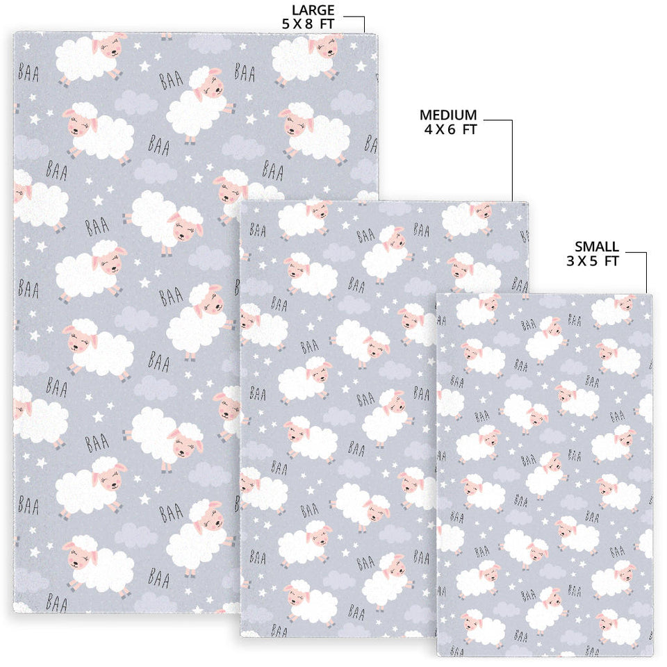 Sweet Dreams Sheep Pattern Area Rug