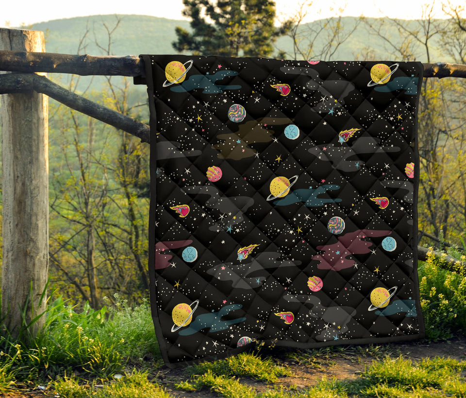 Space Pattern Premium Quilt