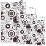 Classic Vintage Clock Pattern Area Rug