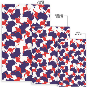Kangaroo Australian Pattern Area Rug