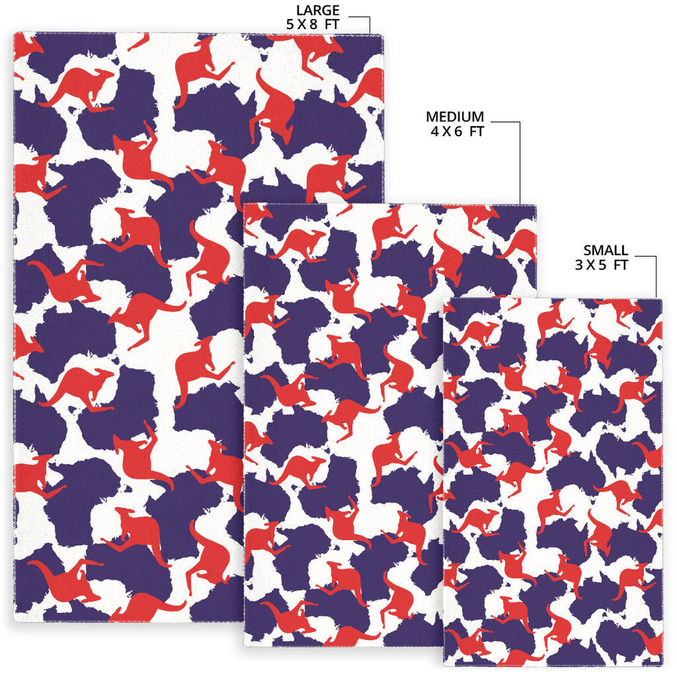 Kangaroo Australian Pattern Area Rug