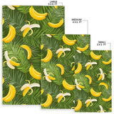 Banana Palm Leaves Pattern Area Rug
