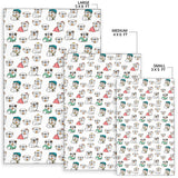 English Bulldog Pattern Print Design 03 Area Rug