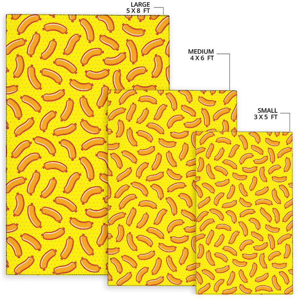 Sausage Pattern Print Design 01 Area Rug
