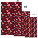 Pretzels Pattern Print Design 05 Area Rug
