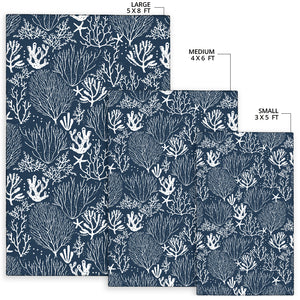Coral Reef Pattern Print Design 05 Area Rug