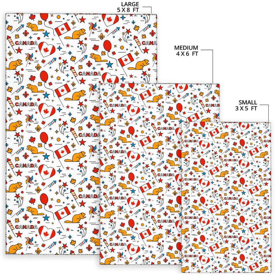 Canada Pattern Print Design 03 Area Rug