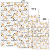 Greyhound Pattern Print Design 03 Area Rug