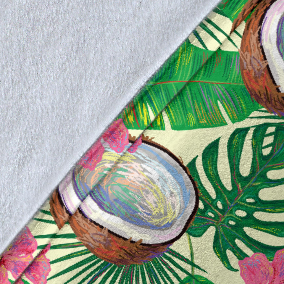 Coconut Pattern Print Design 01 Premium Blanket