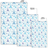 Eiffel Tower Pattern Print Design 01 Area Rug