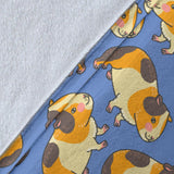 Guinea Pig Pattern Print Design 02 Premium Blanket