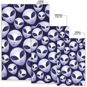Alien Pattern Print Design 01 Area Rug