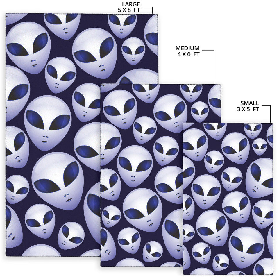 Alien Pattern Print Design 01 Area Rug