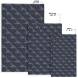 Swordfish Pattern Print Design 03 Area Rug
