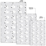 Bull Terrier Pattern Print Design 01 Area Rug