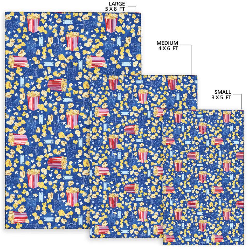 Popcorn Pattern Print Design 01 Area Rug