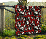 Billiard Ball Pattern Print Design 05 Premium Quilt