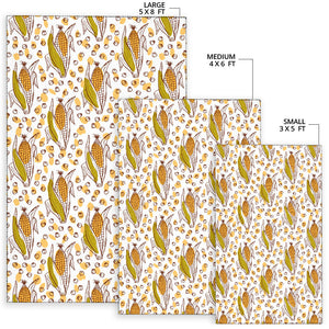 Corn Pattern Print Design 02 Area Rug