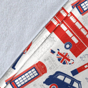British Pattern Print Design 03 Premium Blanket